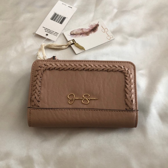 Jessica Simpson Jaclyn Medium Fran Faux Leather Wallet Color Powder Blush NWT - Picture 3 of 12